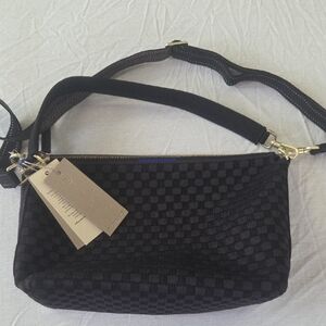 NWT Rothy's Black Checker Crossbody Bag